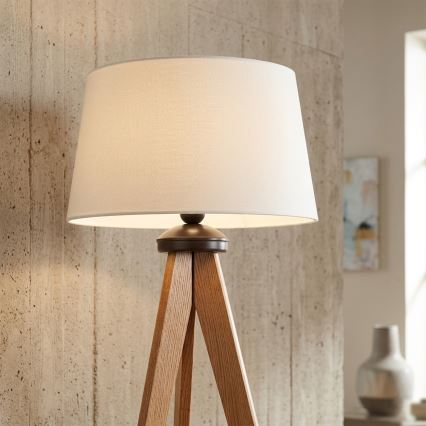 Lampada da terra AIDA 1xE27/15W/230V rovere/crema