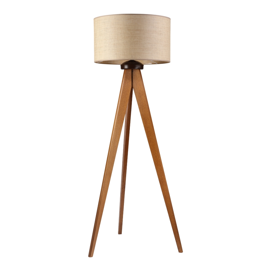 Lampada da terra AIDA 1xE27/15W/230V rovere/rafia