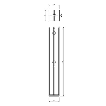 Lampada da terra ARNOLD 2xE27/60W/230V nero