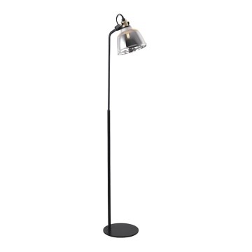 Lampada da terra ASGARD 1xE27/11W/230V grigio/nero/oro