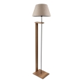 Lampada da terra AYD 1xE27/40W/230V beige/marrone