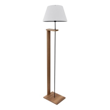 Lampada da terra AYD 1xE27/40W/230V bianca/marrone