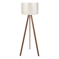 Lampada da terra AYD 1xE27/40W/230V bianca/marrone