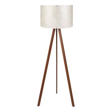 Lampada da terra AYD 1xE27/40W/230V bianca/marrone
