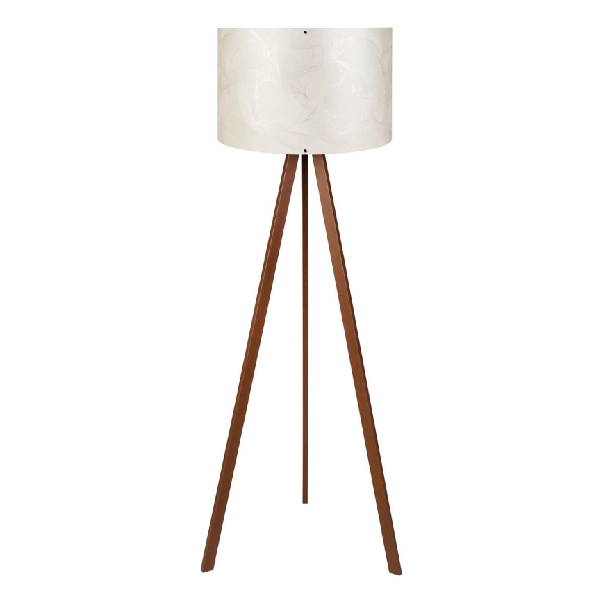 Lampada da terra AYD 1xE27/40W/230V bianca/marrone