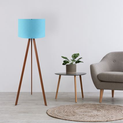 Lampada da terra AYD 1xE27/40W/230V blu/marrone