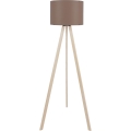 Lampada da terra AYD 1xE27/40W/230V marrone/beige