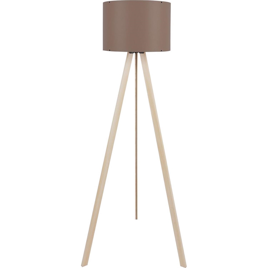 Lampada da terra AYD 1xE27/40W/230V marrone/beige