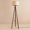 Lampada da terra AYD 1xE27/40W/230V marrone/beige
