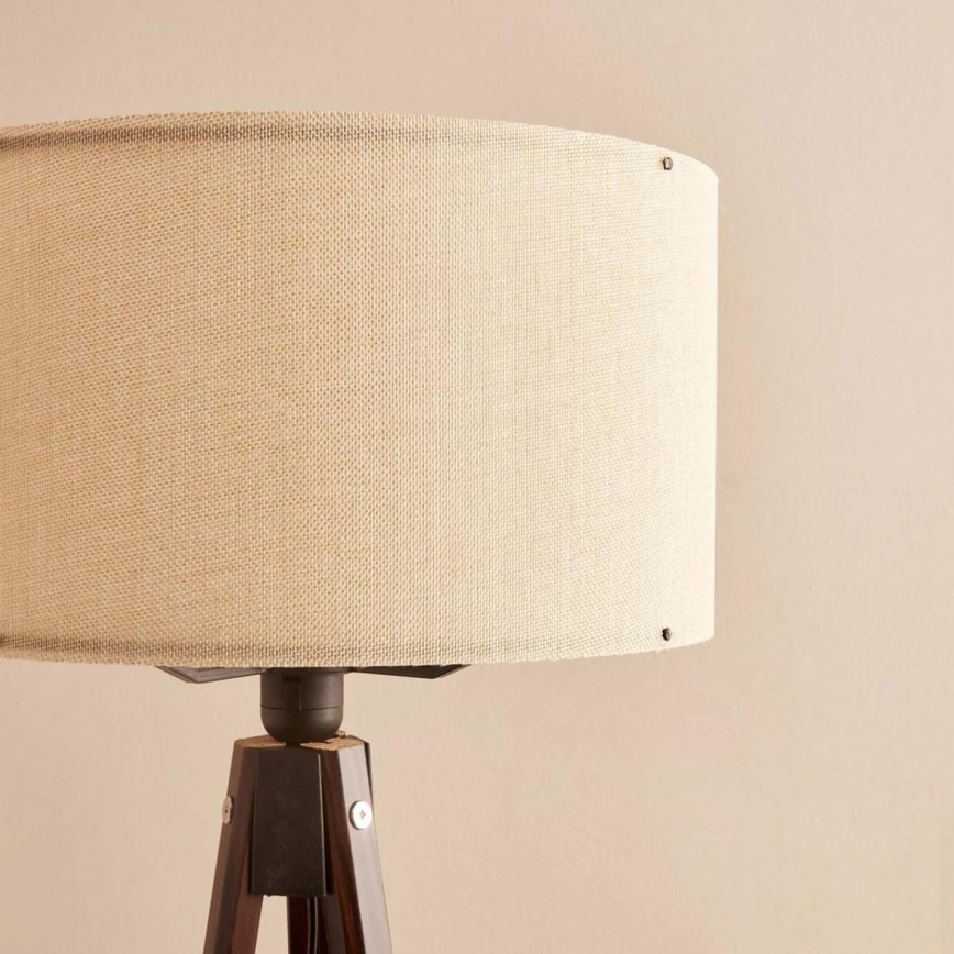 Lampada da terra AYD 1xE27/40W/230V marrone/beige