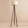 Lampada da terra AYD 1xE27/40W/230V marrone/beige