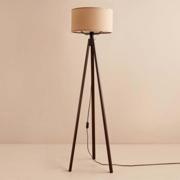 Lampada da terra AYD 1xE27/40W/230V marrone/beige