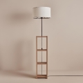 Lampada da terra AYD 1xE27/40W/230V marrone/bianca