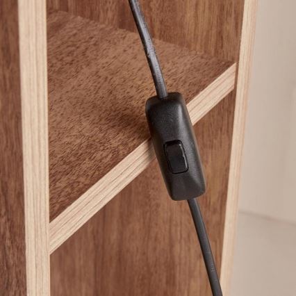 Lampada da terra AYD 1xE27/40W/230V marrone/bianca