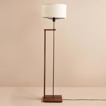 Lampada da terra AYD 1xE27/40W/230V marrone/bianca