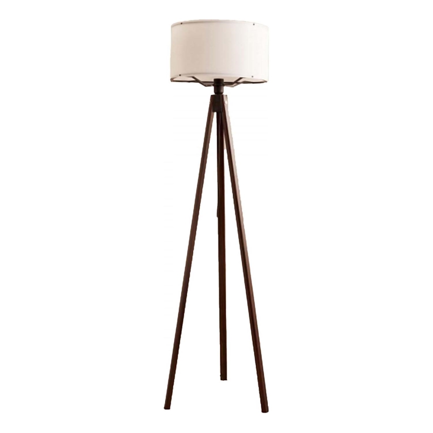 Lampada da terra AYD 1xE27/40W/230V marrone/bianco