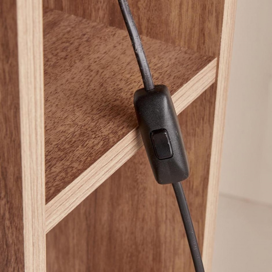 Lampada da terra AYD 1xE27/40W/230V marrone/bianco