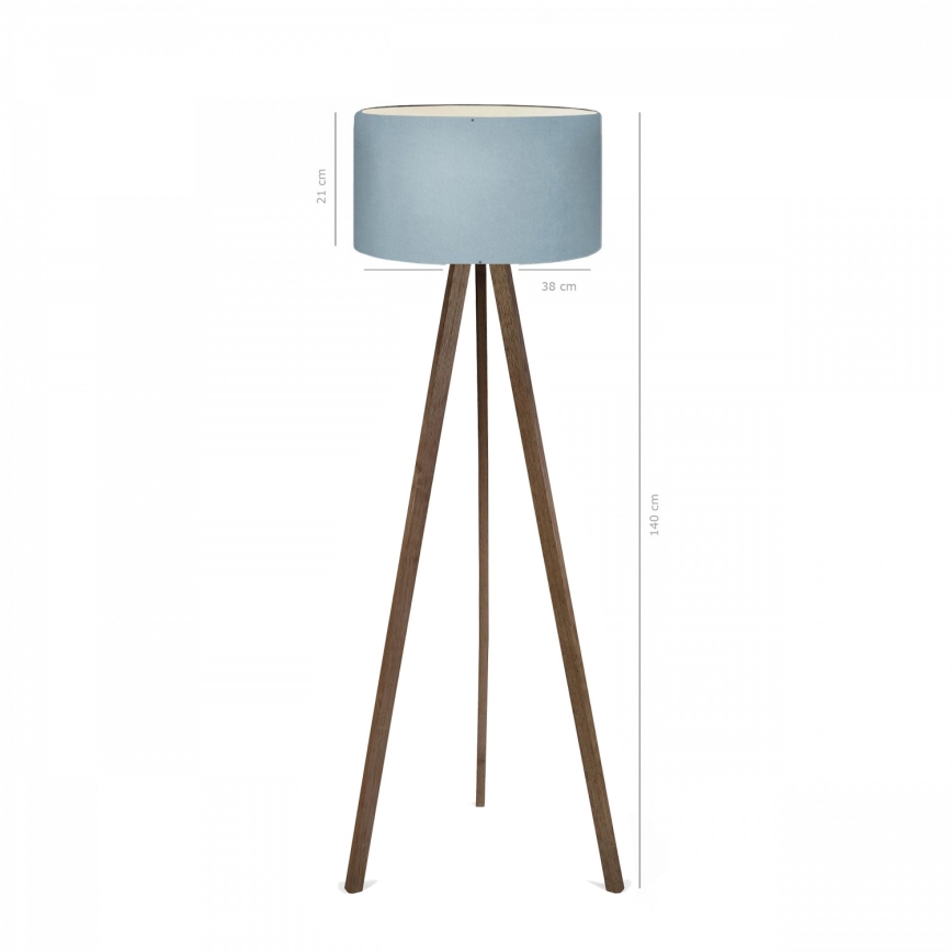 Lampada da terra AYD 1xE27/40W/230V marrone/blu