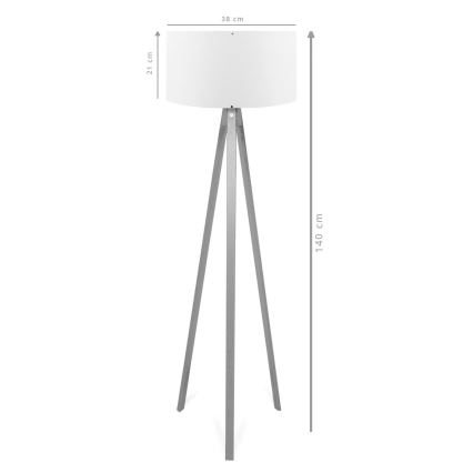 Lampada da terra AYD 1xE27/40W/230V marrone/crema