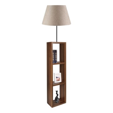 Lampada da terra AYD 1xE27/40W/230V marrone/grigio