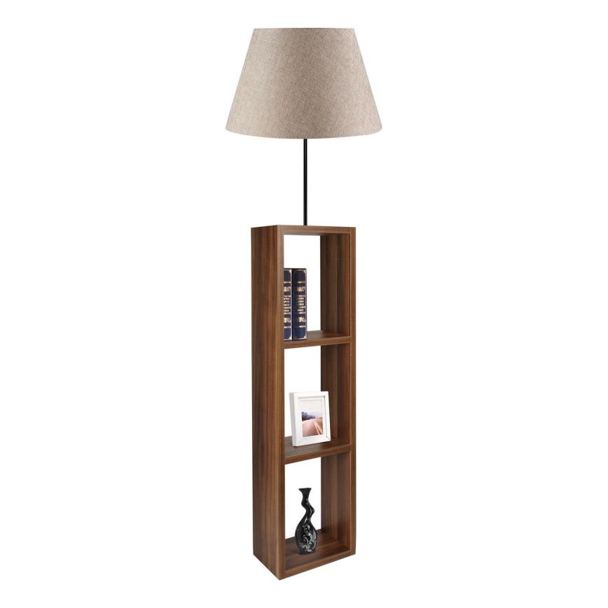 Lampada da terra AYD 1xE27/40W/230V marrone/grigio