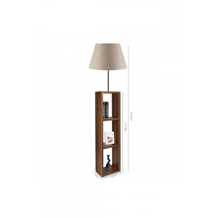 Lampada da terra AYD 1xE27/40W/230V marrone/grigio