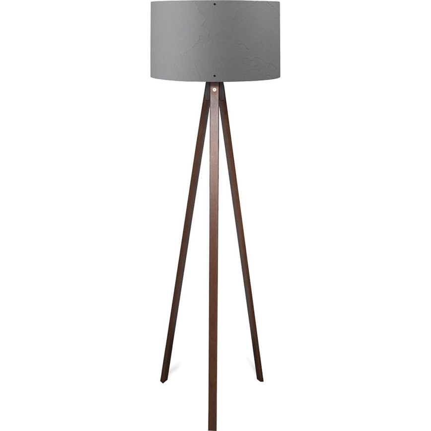 Lampada da terra AYD 1xE27/40W/230V marrone/grigio