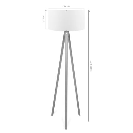 Lampada da terra AYD 1xE27/40W/230V marrone/grigio