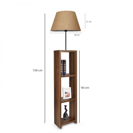 Lampada da terra AYD 1xE27/40W/230V marrone