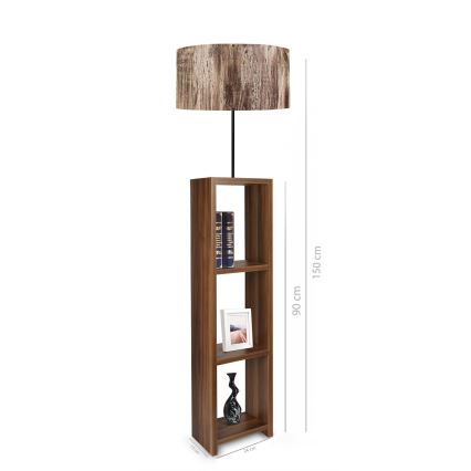 Lampada da terra AYD 1xE27/40W/230V marrone