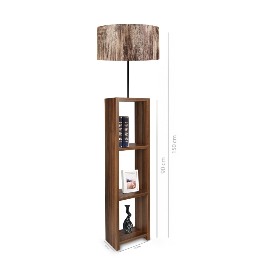 Lampada da terra AYD 1xE27/40W/230V marrone