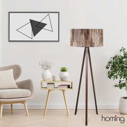 Lampada da terra AYD 1xE27/40W/230V marrone