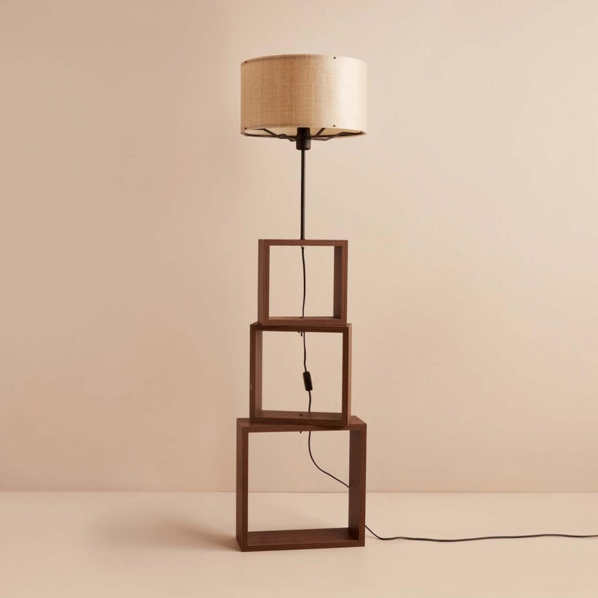 Lampada da terra AYD 1xE27/40W/230V marrone