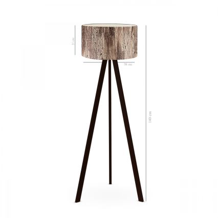 Lampada da terra AYD 1xE27/40W/230V marrone