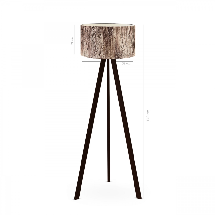 Lampada da terra AYD 1xE27/40W/230V marrone