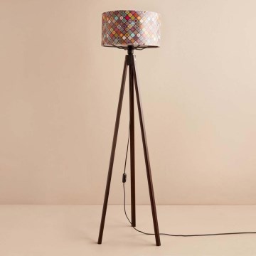 Lampada da terra AYD 1xE27/40W/230V marrone/multicolore