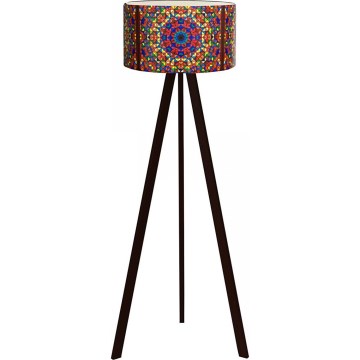 Lampada da terra AYD 1xE27/40W/230V marrone/multicolore