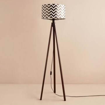 Lampada da terra AYD 1xE27/40W/230V marrone/nero/bianco
