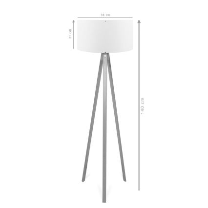 Lampada da terra AYD 1xE27/40W/230V Marrone/Rossa