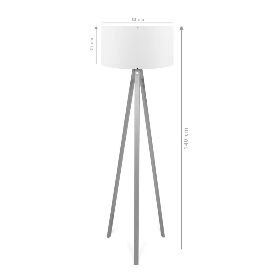 Lampada da terra AYD 1xE27/40W/230V Marrone/Rossa