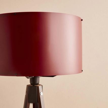 Lampada da terra AYD 1xE27/40W/230V marrone/rossa