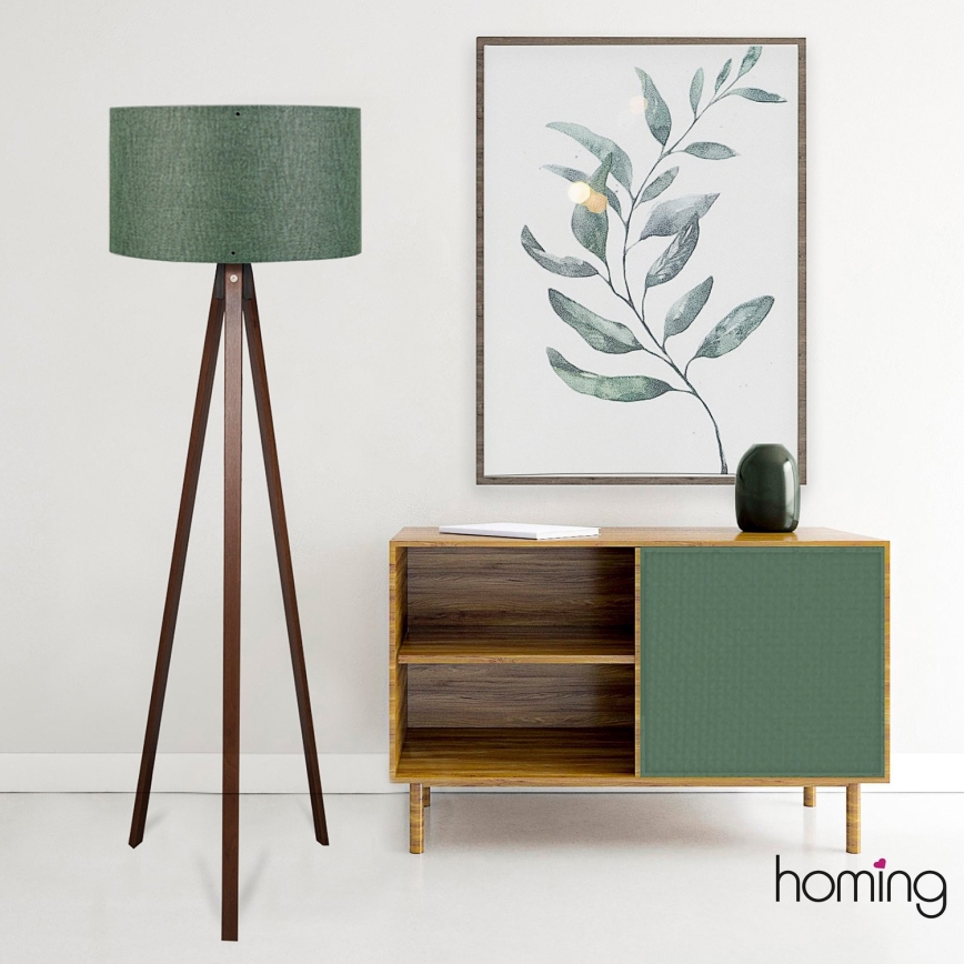 Lampada da terra AYD 1xE27/40W/230V marrone/verde