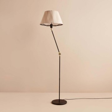 Lampada da terra AYD 1xE27/40W/230V nera/beige