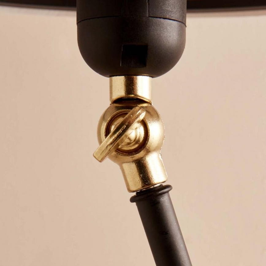 Lampada da terra AYD 1xE27/40W/230V nera/beige