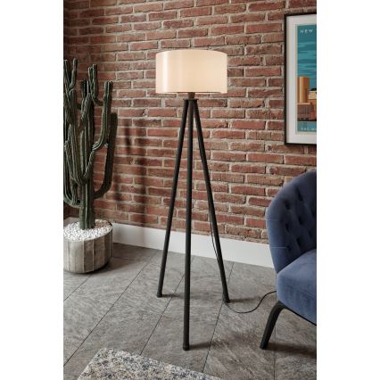 Lampada da terra AYD 1xE27/40W/230V nera/bianca