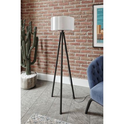 Lampada da terra AYD 1xE27/40W/230V nera/bianca