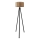 Lampada da terra AYD 1xE27/40W/230V nera/marrone