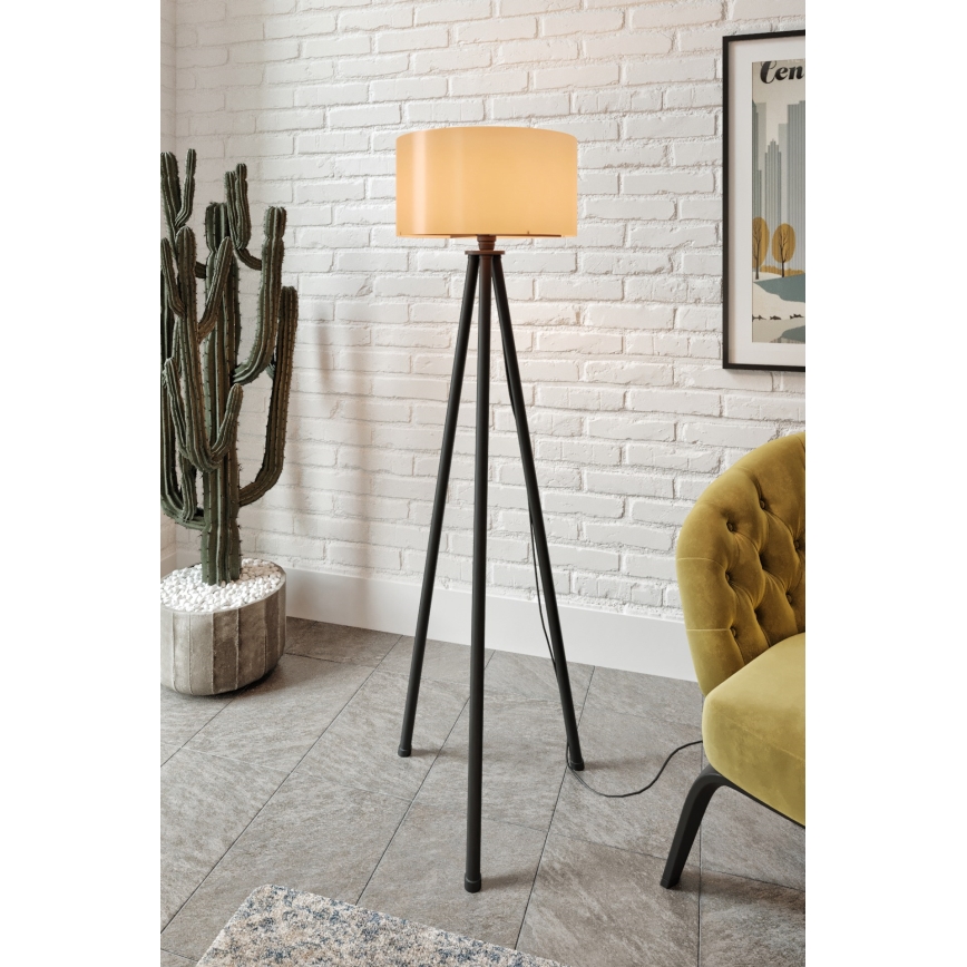 Lampada da terra AYD 1xE27/40W/230V nera/marrone