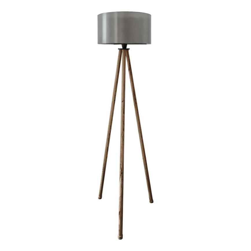 Lampada da terra AYD 1xE27/40W/230V nera/marrone