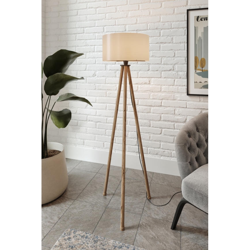 Lampada da terra AYD 1xE27/40W/230V nera/marrone